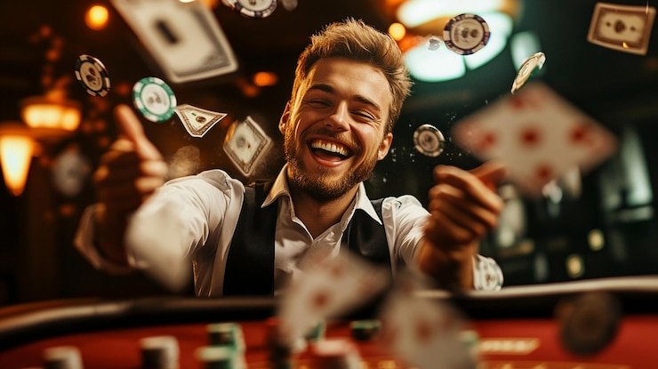 Dealer profesional mengoperasikan permainan Live Casino secara real-time pada platform 2xu